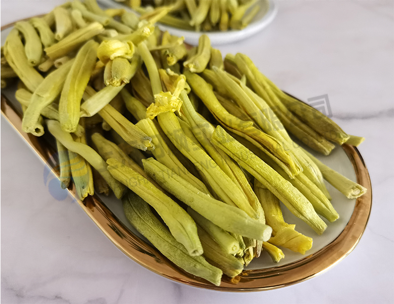 凍干黃花菜，果蔬真空冷凍干燥機應(yīng)用案例